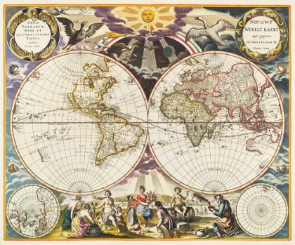 Picture of NEW WORLD MAP 1672