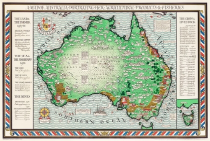 Picture of A MAP OF AUSTRALIA 1930