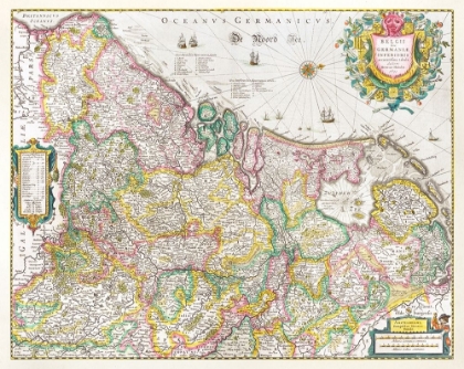 Picture of MAP OF THE NETHERLANDS 1631