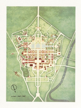 Picture of COLOR PLAN OF THE 1942 ROME WORLDS FAIR