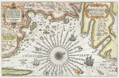 Picture of MAP OF THE COAST OF SWEDEN BETWEEN KALMAR AND STOCKHOLM 1583