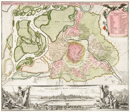 Picture of MAP OF VIENNA 1702