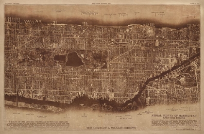 Picture of NEW YORK CITY DETAIL-PHOTOGRAPHED FROM TWO MILES UP IN THE AIR 1922