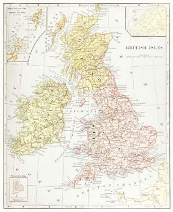 Picture of GEOGRAPHY OF THE BRITISH ISLES 1886