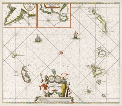 Picture of CHART OF THE CANARY ISLANDS 1680