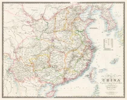 Picture of MAP OF CHINA-1848