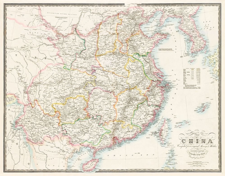 Picture of MAP OF CHINA-1848