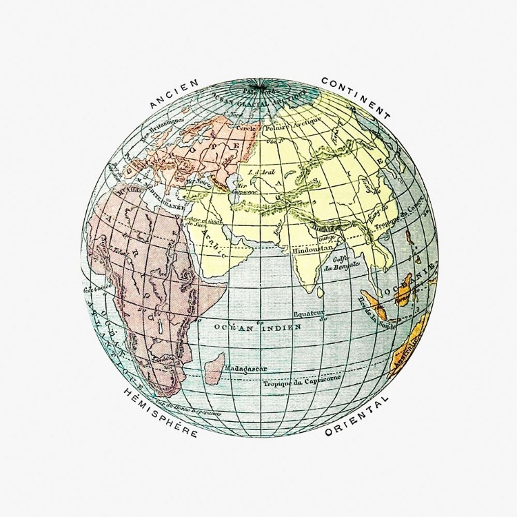 Picture of WORLD ATLAS FROM THE PRACTICAL TEACHING OF GEOGRAPHY 1878