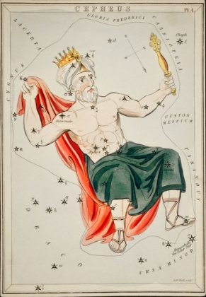 Picture of ASTRONOMICAL CHART ILLUSTRATION OF THE CEPHEUS