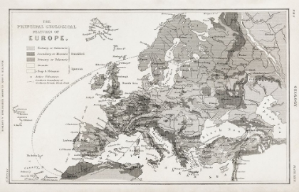 Picture of GEOLOGY-THE PRINCIPAL FEATURES OF EUROPE GEOLOGICAL 1820