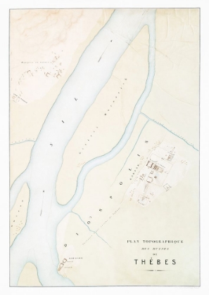 Picture of TOPOGRAPHIC MAP OF THE RUINS OF THEBES