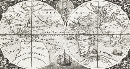 Picture of GRAND VOYAGES-PART VIII TITLE PAGE FROM GRAND VOYAGES 1596