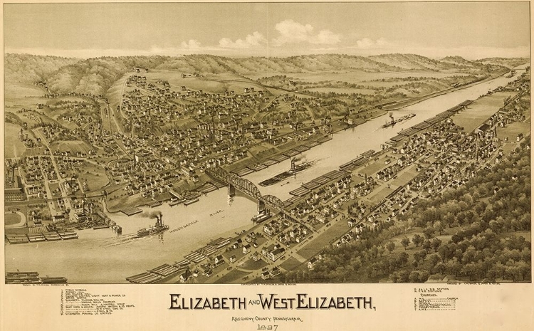 Picture of ELIZABETH AND WEST ELIZABETH PENNSYLVANIA