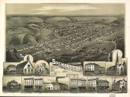 Picture of SHENANDOAH-PENNSYLVANIA 1889