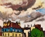 Picture of ROOFTOPS AND CLOUDS-PARIS