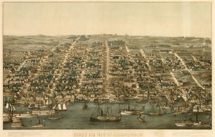 Picture of BIRDS EYE VIEW OF ALEXANDRIA VIRGINIA 1863