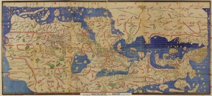 Picture of ARABIC MAP OF THE MEDITERRANEAN