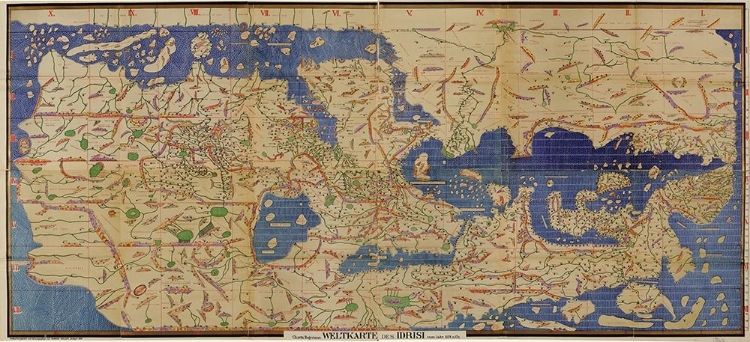 Picture of ARABIC MAP OF THE MEDITERRANEAN