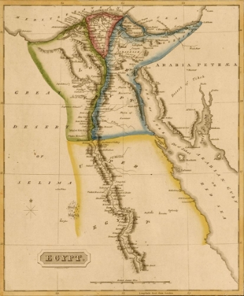 Picture of EGYPT AND THE NILE DELTA 1817