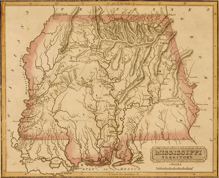 Picture of MISSISSIPPI TERRITORY 1817