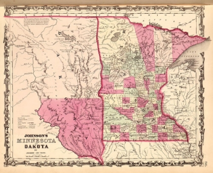 Picture of MINNESOTA AND DAKOTA 1862