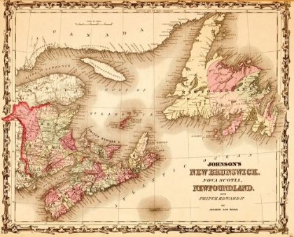 Picture of NEW BRUNSWICK AND NEWFOUNDLAND 1862