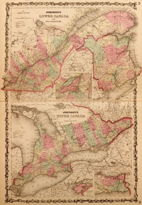 Picture of LOWER CANADA AND NEW BRUNSWICK 1862