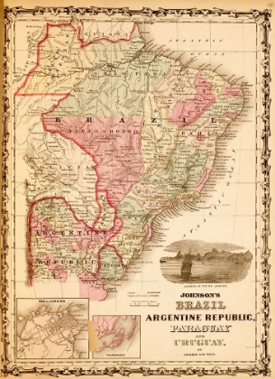 Picture of BRAZIL AND ARGENTINA 1862