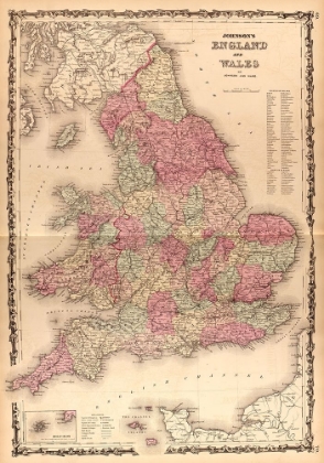 Picture of ENGLAND AND WALES 1862