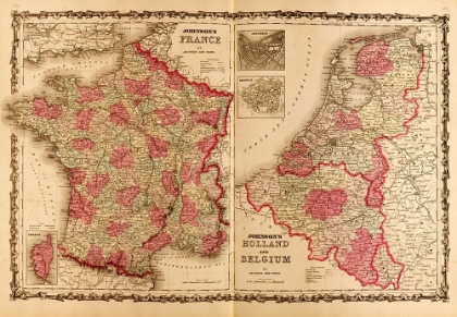 Picture of FRANCE HOLLAND AND BELGIUM 1862