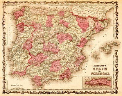 Picture of SPAIN AND PORTUGAL 1862
