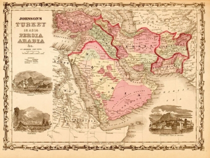 Picture of MIDDLE EAST TURKEY PERSIA AND ARABIA 1862
