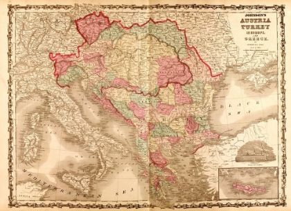 Picture of AUSTRIA AND TURKEY IN EUROPE 1862