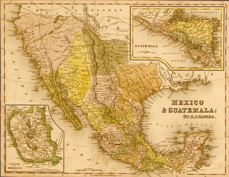 Picture of MEXICO AND GUATAMALA 1844