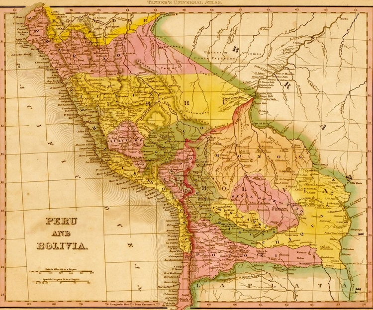 Picture of PERU AND BOLIVIA 1844