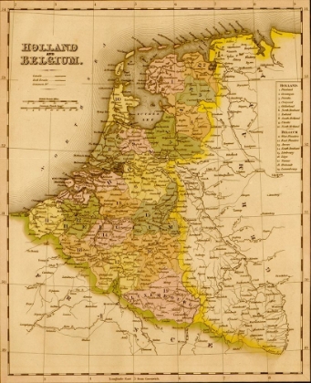 Picture of HOLLAND AND BELGIUM 1844