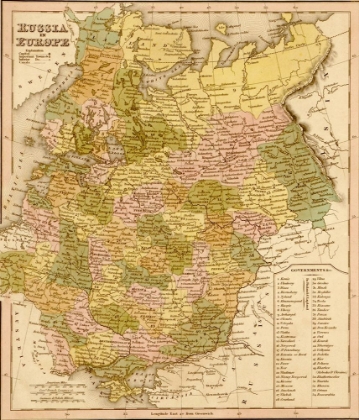 Picture of EUROPEAN RUSSIA 1844