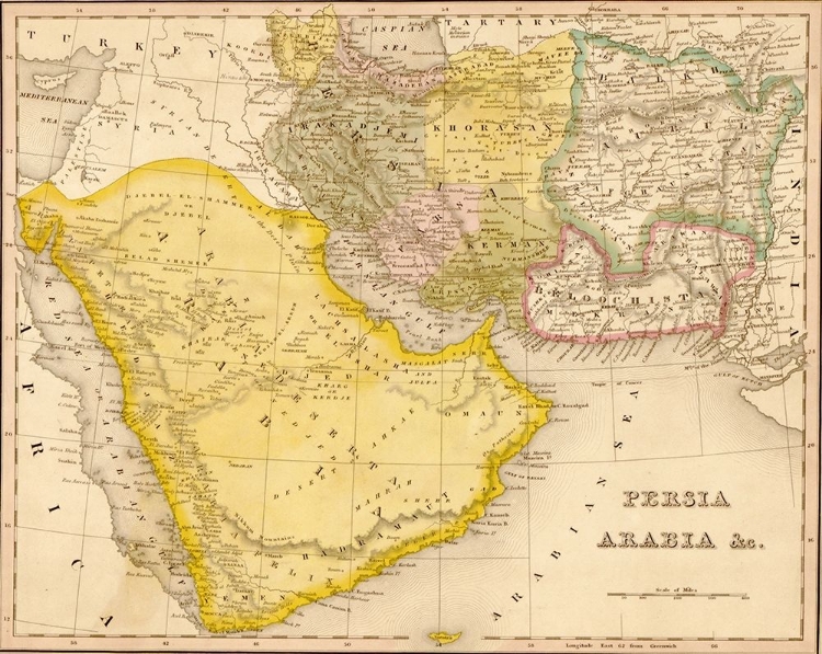 Picture of PERSIA AND ARABIA 1844