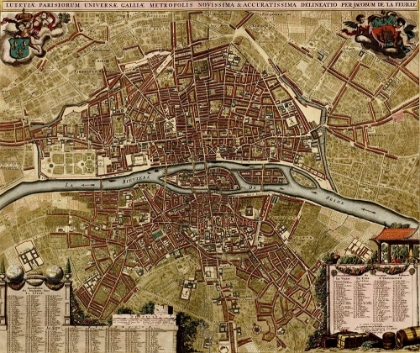 Picture of CITY PLAN PARIS 1700
