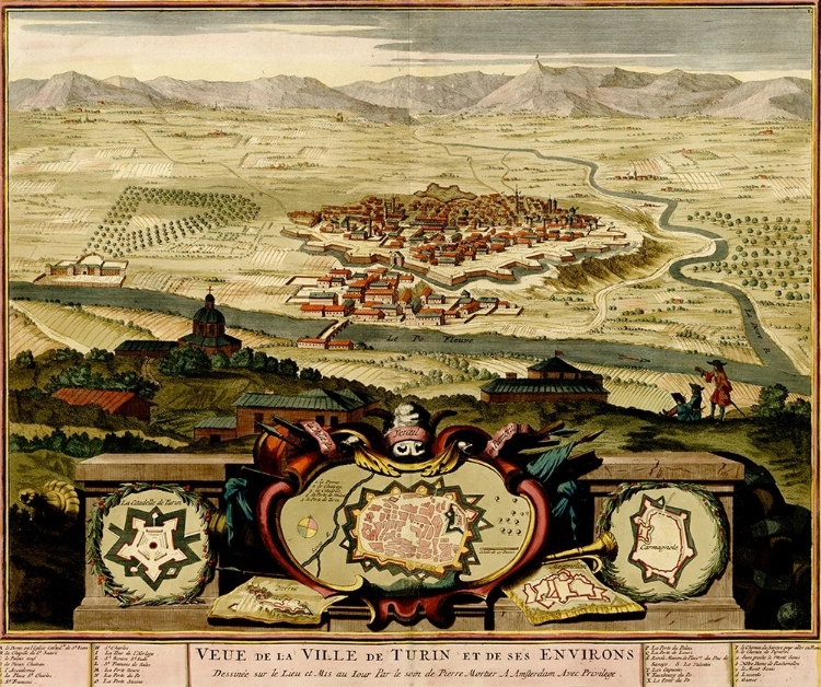 Picture of TURIN OR TORINO AND ITS ENVISONS 1700