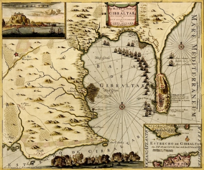 Picture of STRAITS AND DEFENSES AT GIBRALTAR 1700