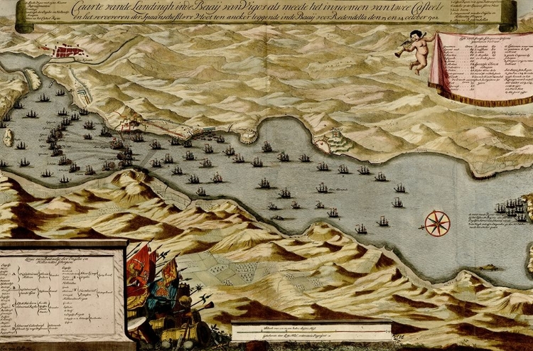 Picture of VIGOS SPAIN 1700 BATTLE OF VIGO BAY