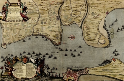 Picture of STRAITS OF CADIZ GIBRALTAR 1700