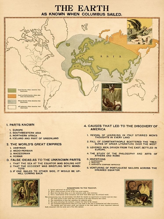 Picture of DELINEATION OF THE KNOWN WORLD BY THE EASTERN HEMISPHERE