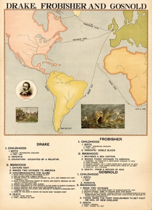 Picture of ENGLISH EXPLORERS FROBISHER DRAKE AND GOSNOLD