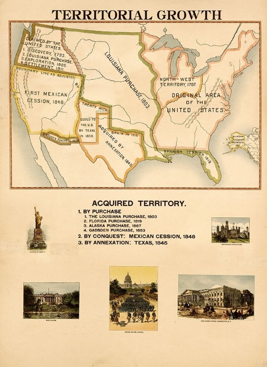 Picture of TERRITORIAL GROWTH OF THE UNITED STATES