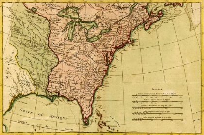 Picture of FRENCH VIEW OF NORTH AMERICA 1762