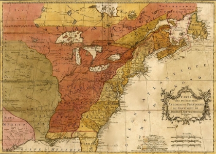 Picture of ENGLISH AND FRENCH POSSESSIONS IN NORTH AMERICA 1763