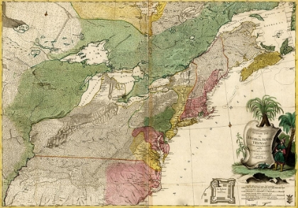 Picture of THEATRE OF WAR IN NORTH AMERICA 1755