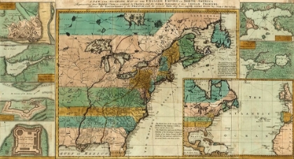 Picture of ENGLISH CLAIMS TO NORTH AMERICA 1755